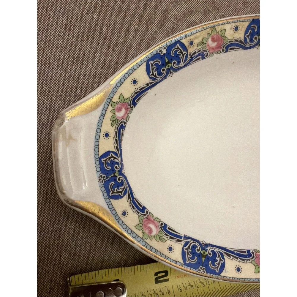KNOWLES TAYLOR KNOWLES ANTIQUE KT&K S--V CHINA Platter 9” Rare 1912